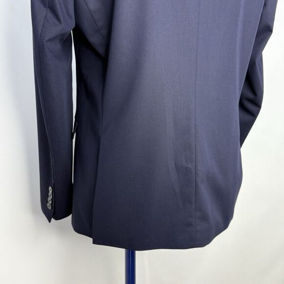 Zara Man Blazer Mens  Size 44 Navy Blue Suit Jacket Two Button - Picture 13 of 16